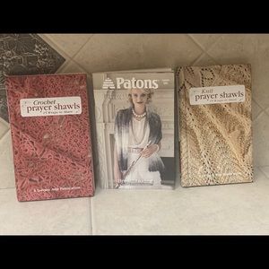 3 Knit 🧶 and Crochet Pattern Books 📚